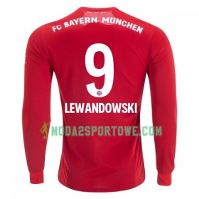 Koszulka Bayern Monachium Robert Lewandowski 9 Domowe Stroje Piłkarskie 2019/20 Długi Rękaw